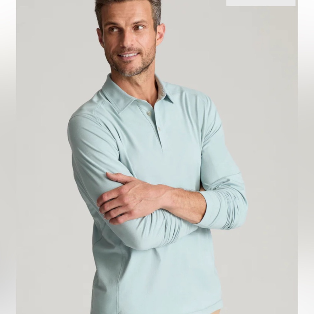 UNTUCKit Performance Long-Sleeve Polo Clavidor XXL